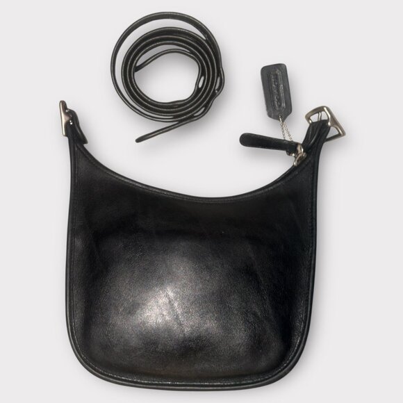 Coach Janice Legacy Bag 9950 Black Leather Nickel Convertible Shoulder Purse - Picture 7 of 10